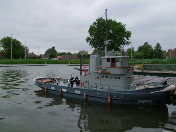 Aan de steiger in Heemskerk.